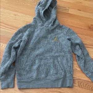 Jordan Kid’s Gray Patterned Hoodie